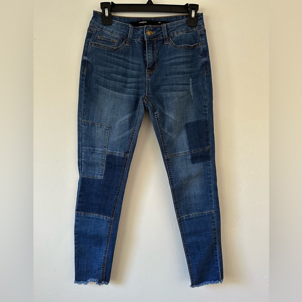 Harper Denim - Cropped Patchwork Skinny - Size 27